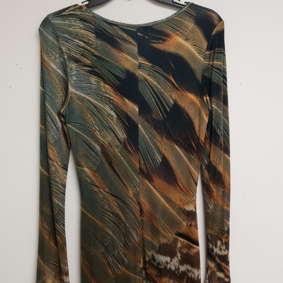 Roberto Cavalli Shift Long Sleeved Dress Size S - Picture 4 of 10